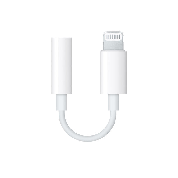 Apple Lightning To 3.5mm Headphone Jack Adapter - White