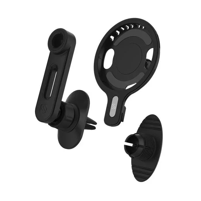 SCOSCHE Magic Mount for Magsafe 4-IN-1 (Vent- Dash- Swing) + 20W PD Car charger - Black - Tashqila
