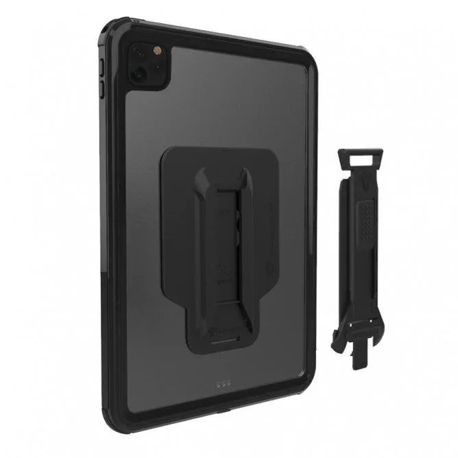 Armor-X Mxs Series Case For iPad Pro 11 (2020) iP68 Waterproof Case With Handstrap & Kickstand & X-Mount - Black - Tashqila