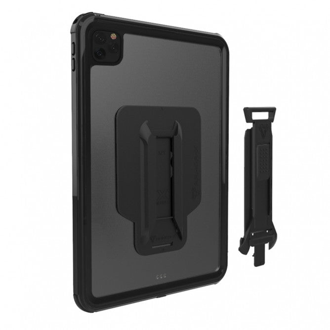 Armor-X Mxs Series Case For iPad Pro 12.9 (2020) iP68 Waterproof Case With Handstrap & Kickstand & X-Mount - Black