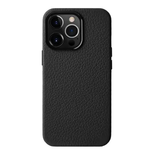 Melkco iPhone 15 Pro Max Origin Paris Premium Leather Magsafe Cover - Black