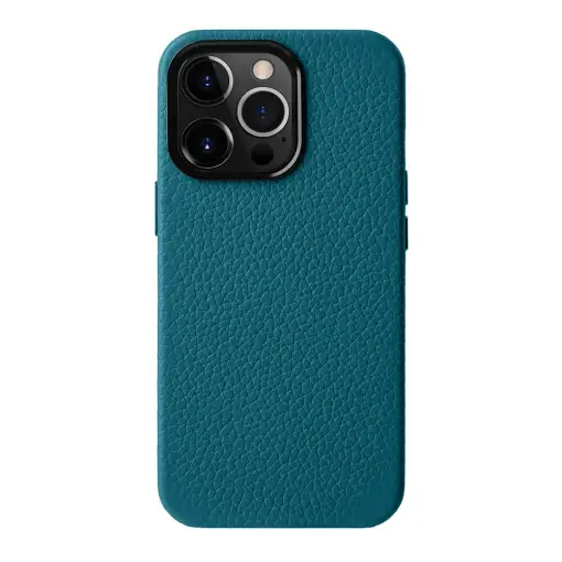 Melkco iPhone 15 Pro Origin Paris Premium Leather Magsafe Cover - Blue
