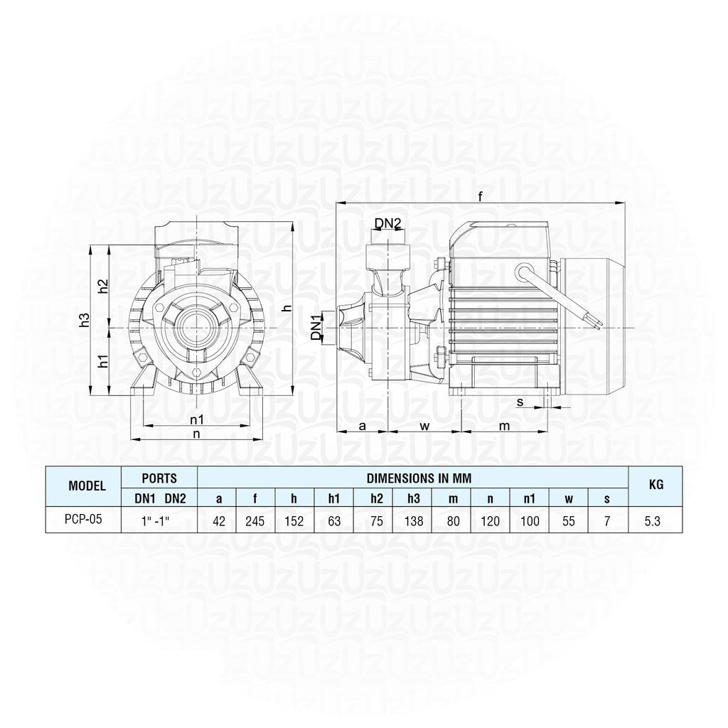 Prakash Centrifugal Pump - 0.5 Hp - (2 Year Guarantee)