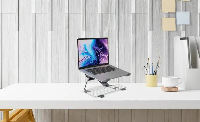 Porodo 360° Rotatable and Adjustable Laptop Stand - Grey