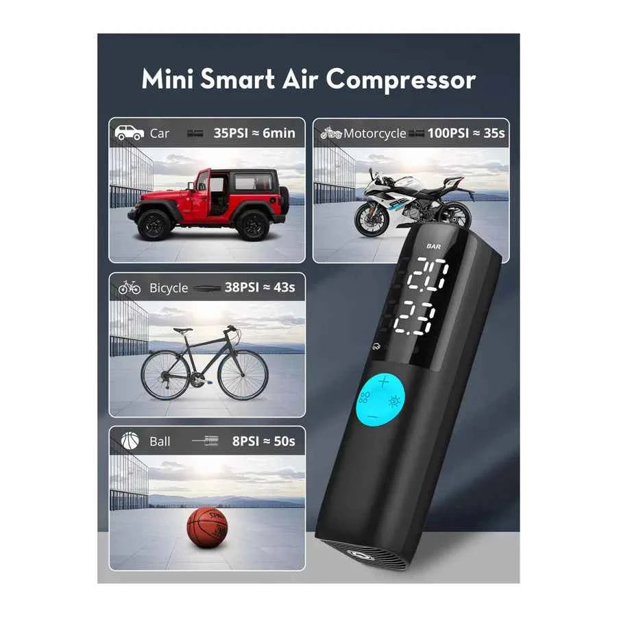 Ravpower Smart Car Tire Inflator - Black