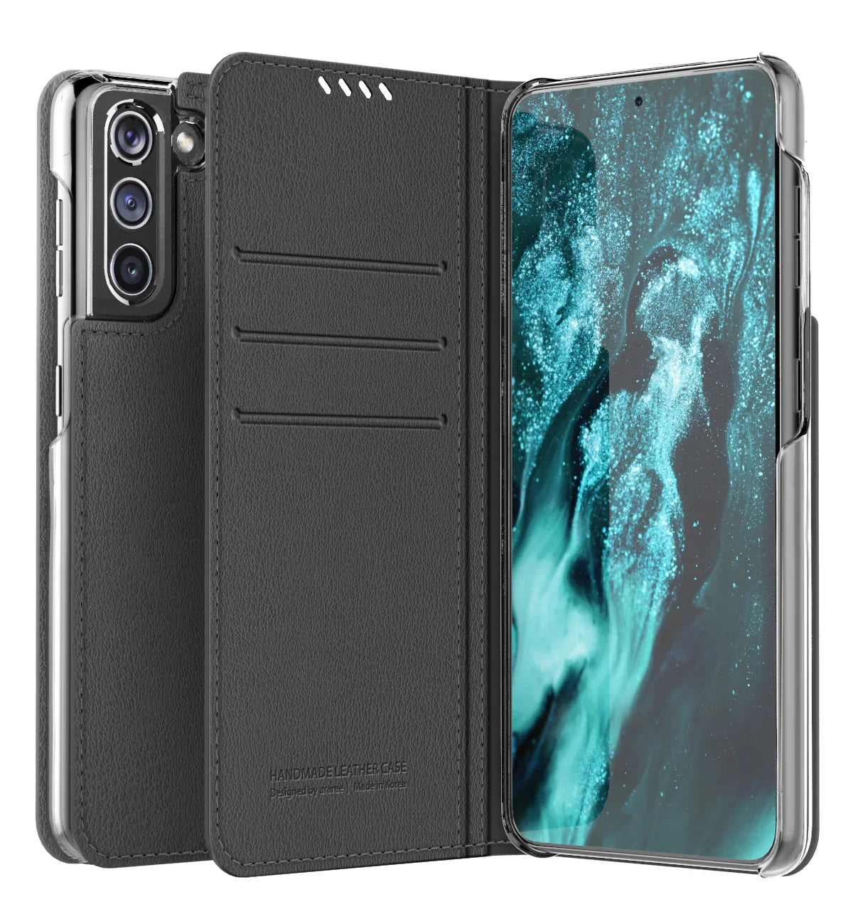 Araree Mustang Diary FliP Case For Samsung Galaxy S21 Plus - Clear - Tashqila