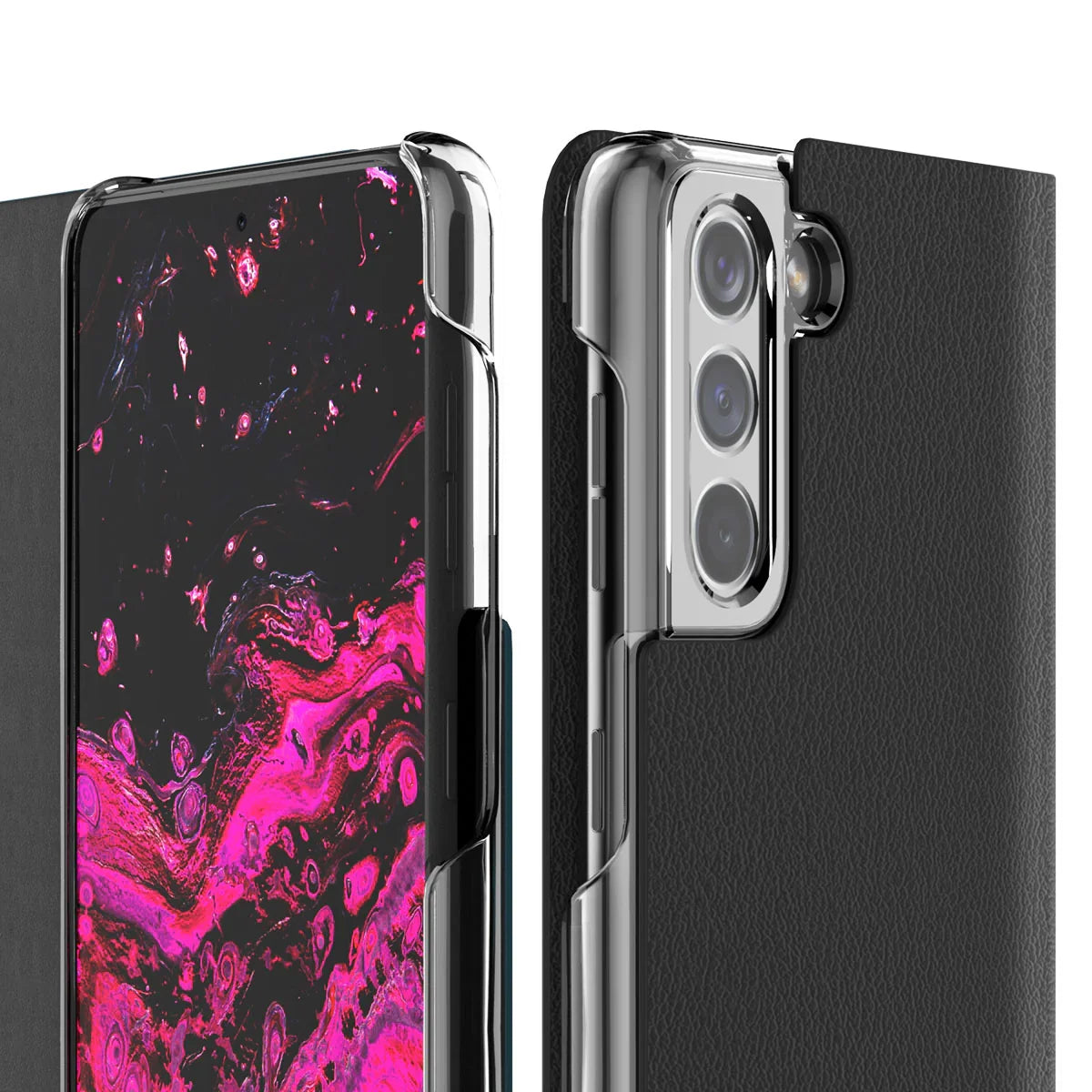 Araree Mustang Diary FliP Case For Samsung Galaxy S21 Plus - Clear - Tashqila