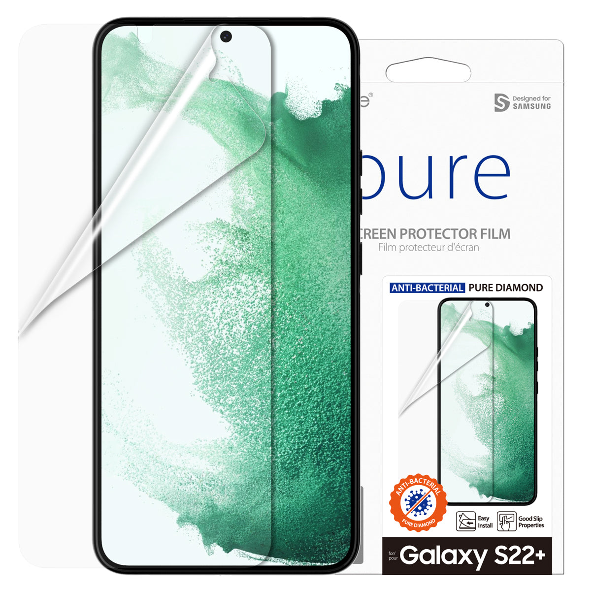 Araree Pure Diamond Screen Protector For Samsung Galaxy S22 Plus - Clear