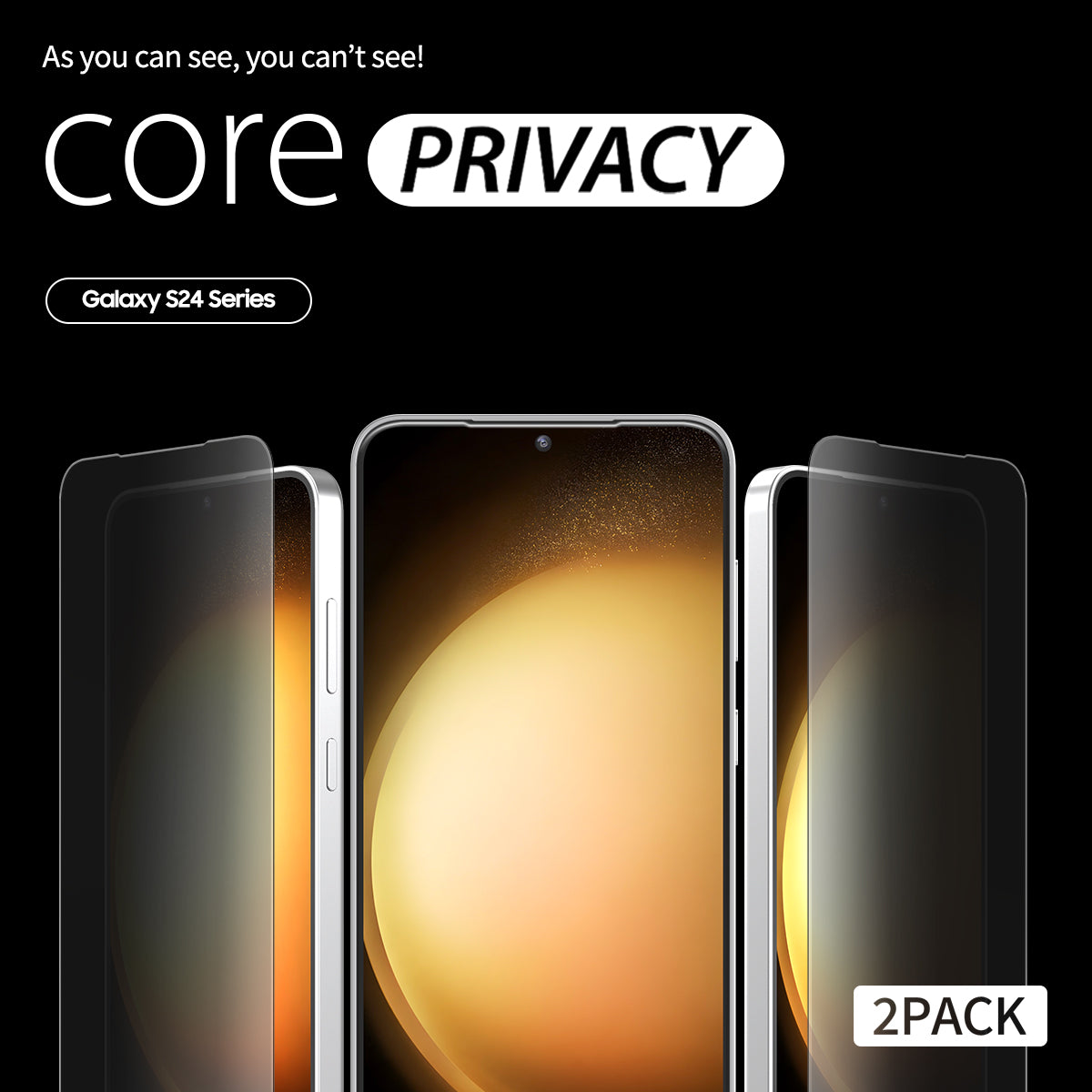 Galaxy S24 Araree Core Glass Screen Protector - Privacy