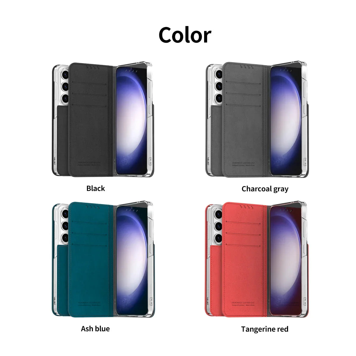 Galaxy S24 Ultra Araree Mustang Diary Wallet Case - Charcoal Gray - Tashqila