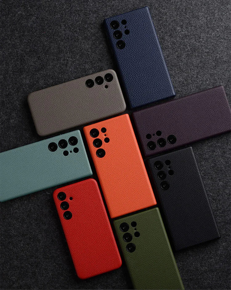 Melkco S24 Ultra Premium Leather MagSafe Cover - Dark Blue - Tashqila