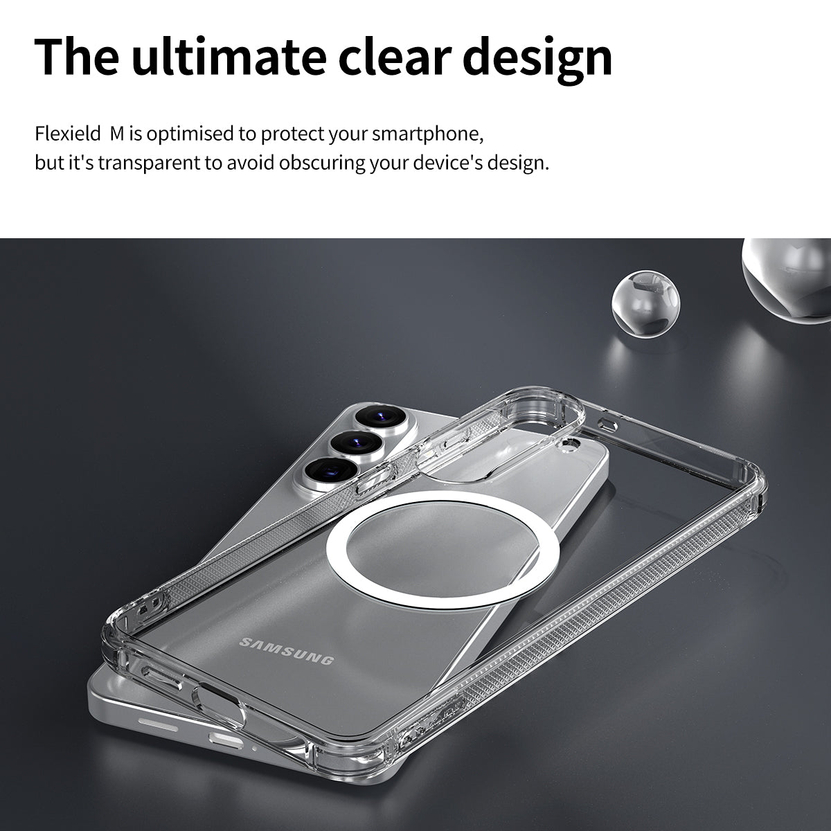 Samsung S26, Araree Flexield Magsafe Case - Clear