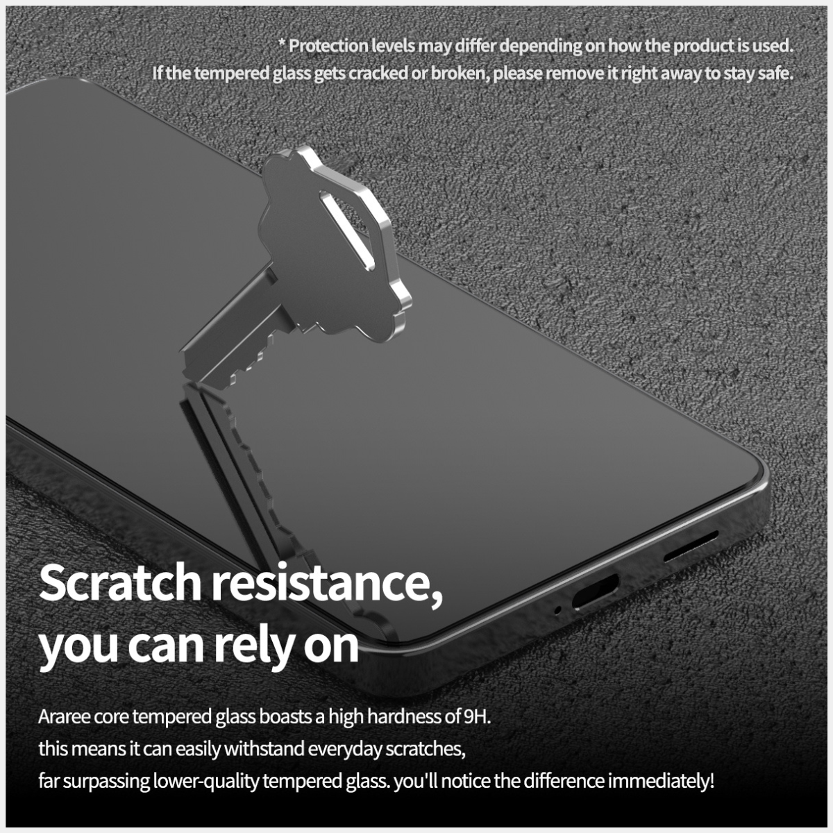 Samsung S26, Araree Core Screen Glass - Privacy