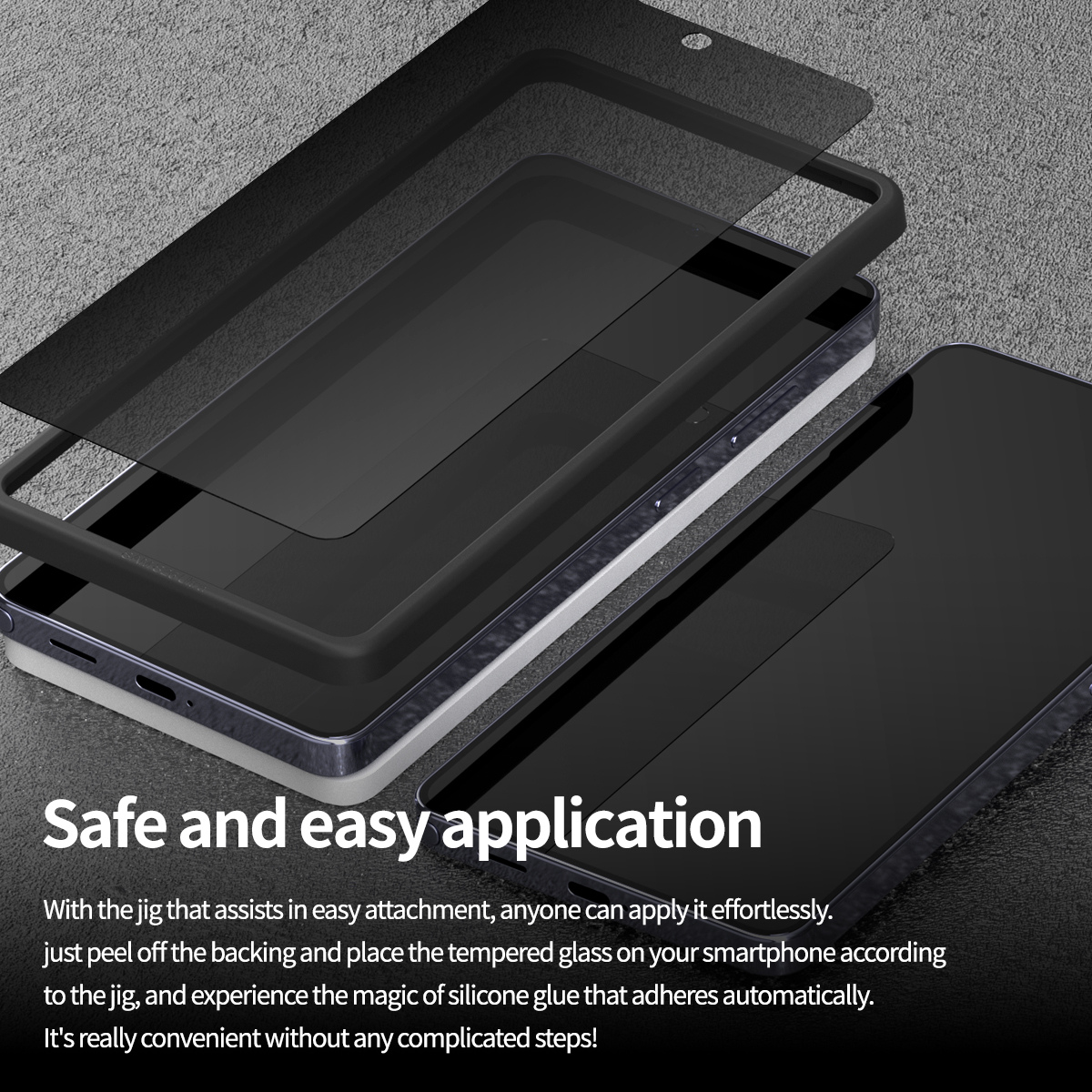 Samsung S26, Araree Core Screen Glass - Privacy