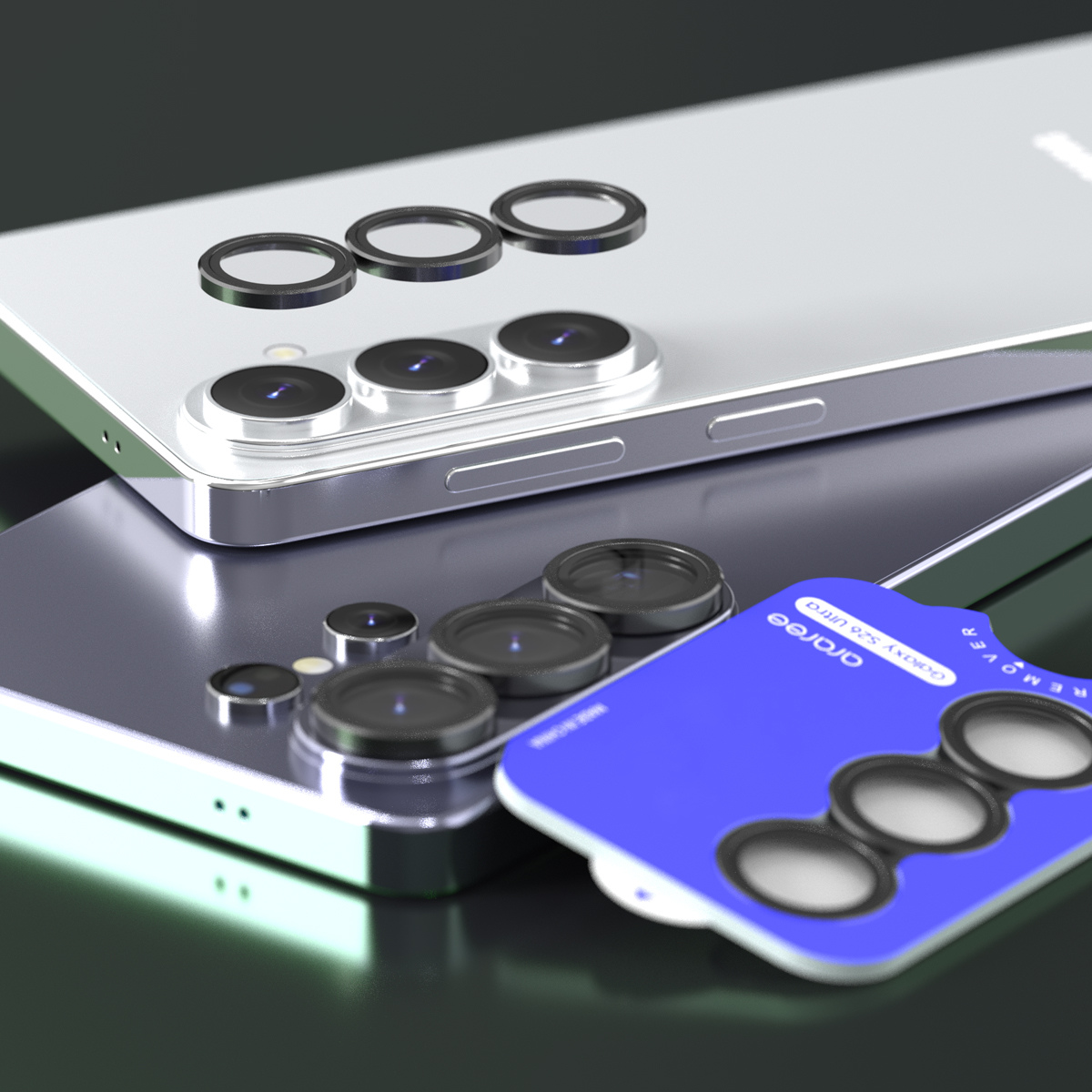 Samsung S26 & S26 Plus, Araree Metal Camera Ring - Clear