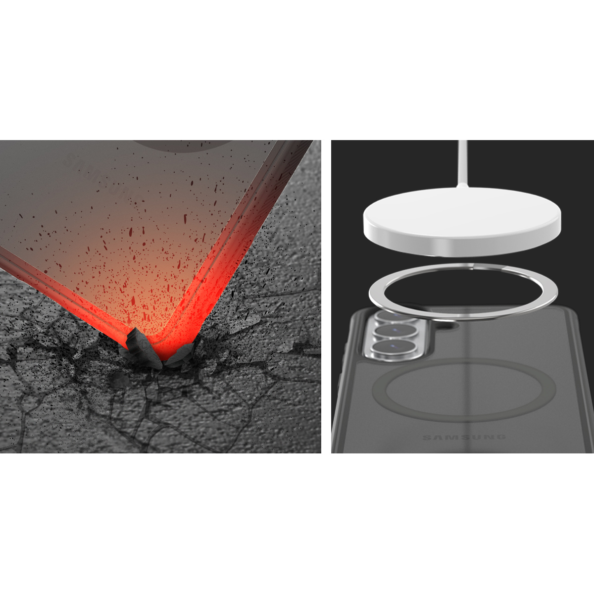 Samsung S26 Plus, Araree Duple Armor Magsafe Case - Black