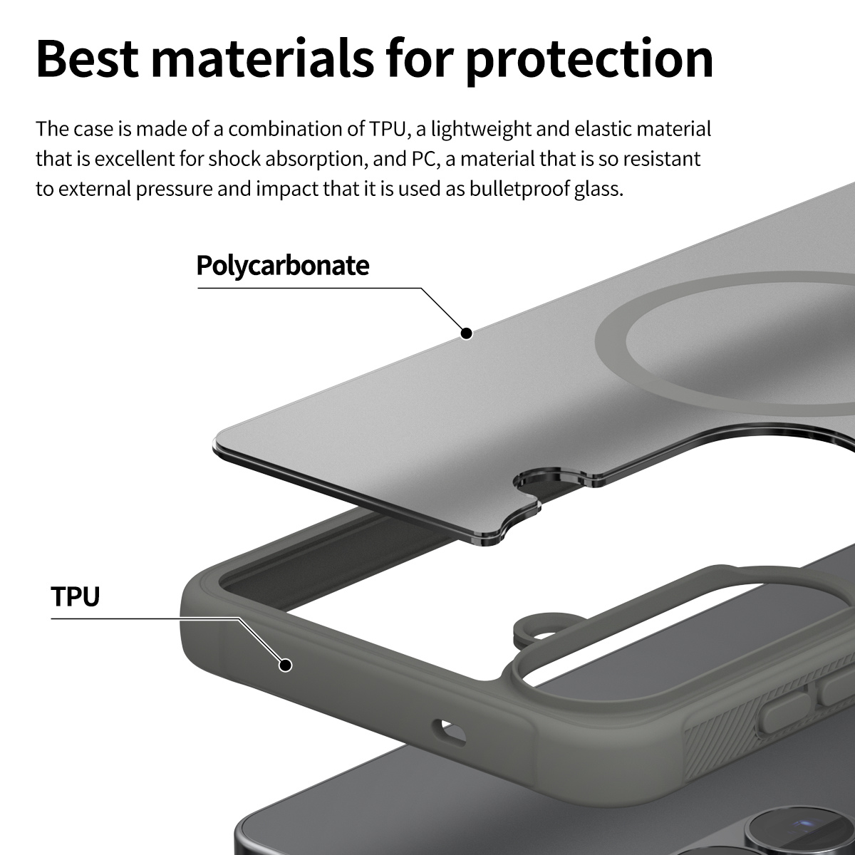 Samsung S26 Plus, Araree Duple Armor Magsafe Case - Black