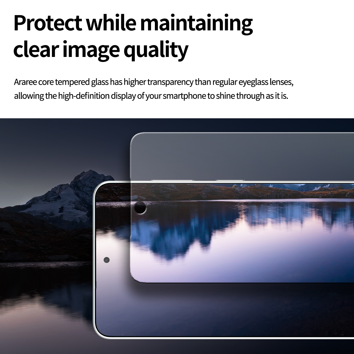 Samsung S26 Ultra, Araree Core Screen Glass - Clear