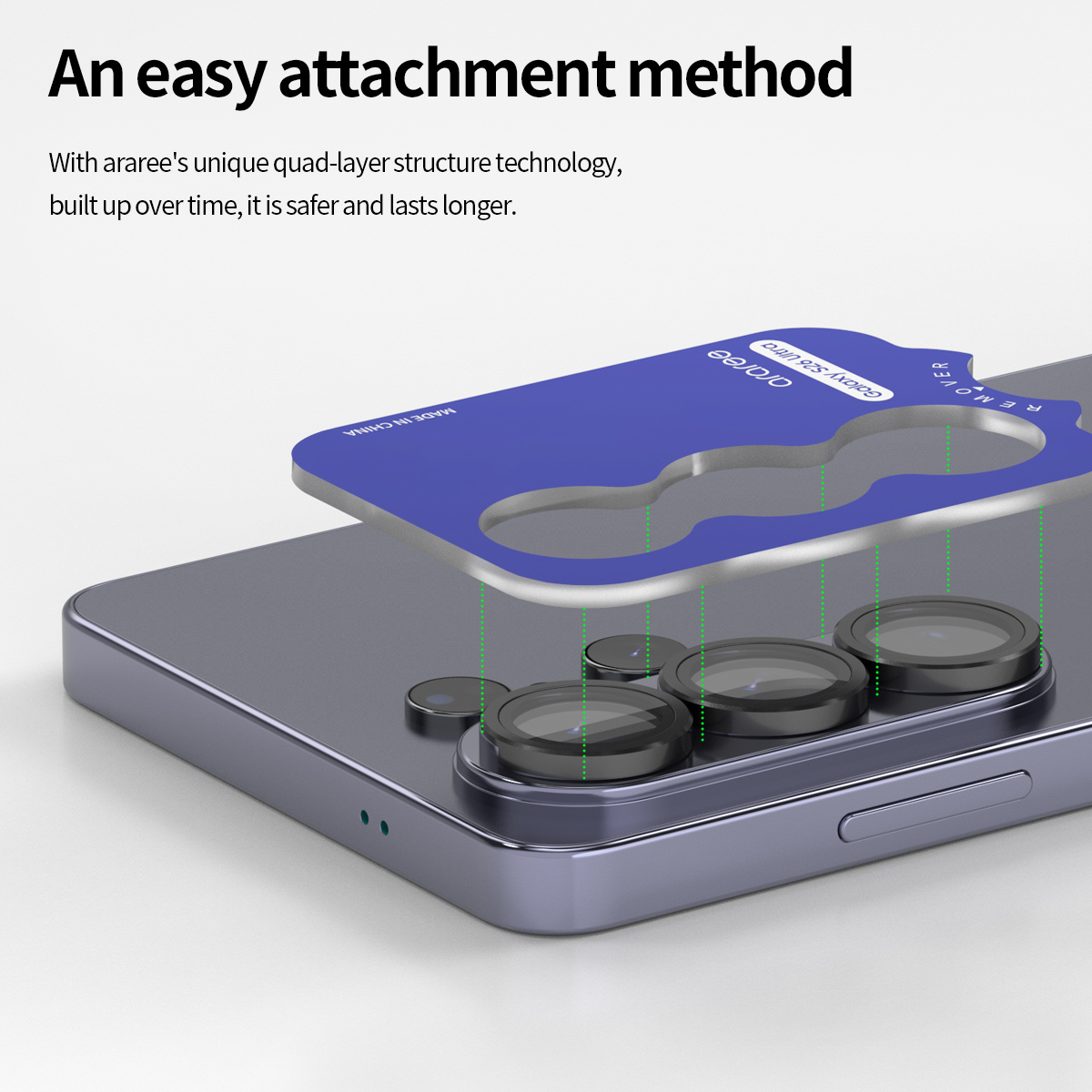 Samsung S26 Ultra, Araree Metal Camera Ring - Clear