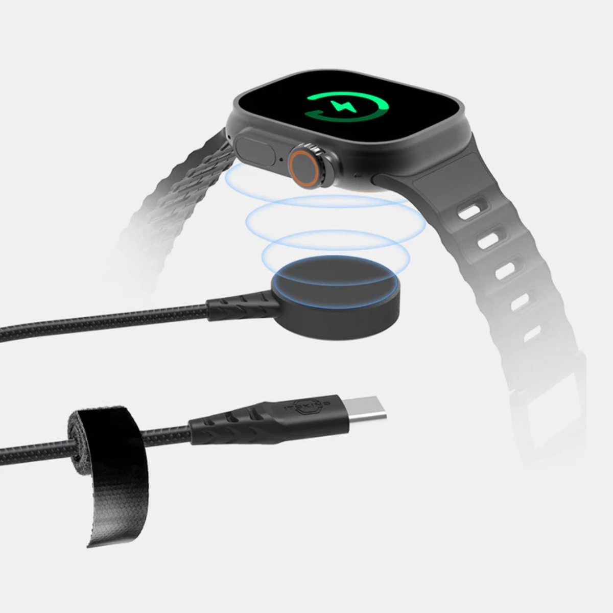 Itskins All in 1 Hybrid Magnetic Pod USB-C Cable - Black