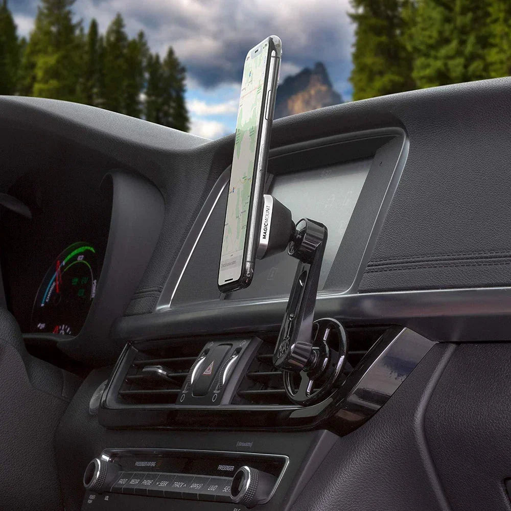 SCOSCHE Black Magnetic Car Mount Free Flow Vent with Adjustable Arm - Tashqila