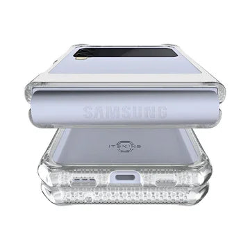 Itskins Hybrid Clear Case For Samsung Galaxy Z FliP 4 - Transparent - Tashqila