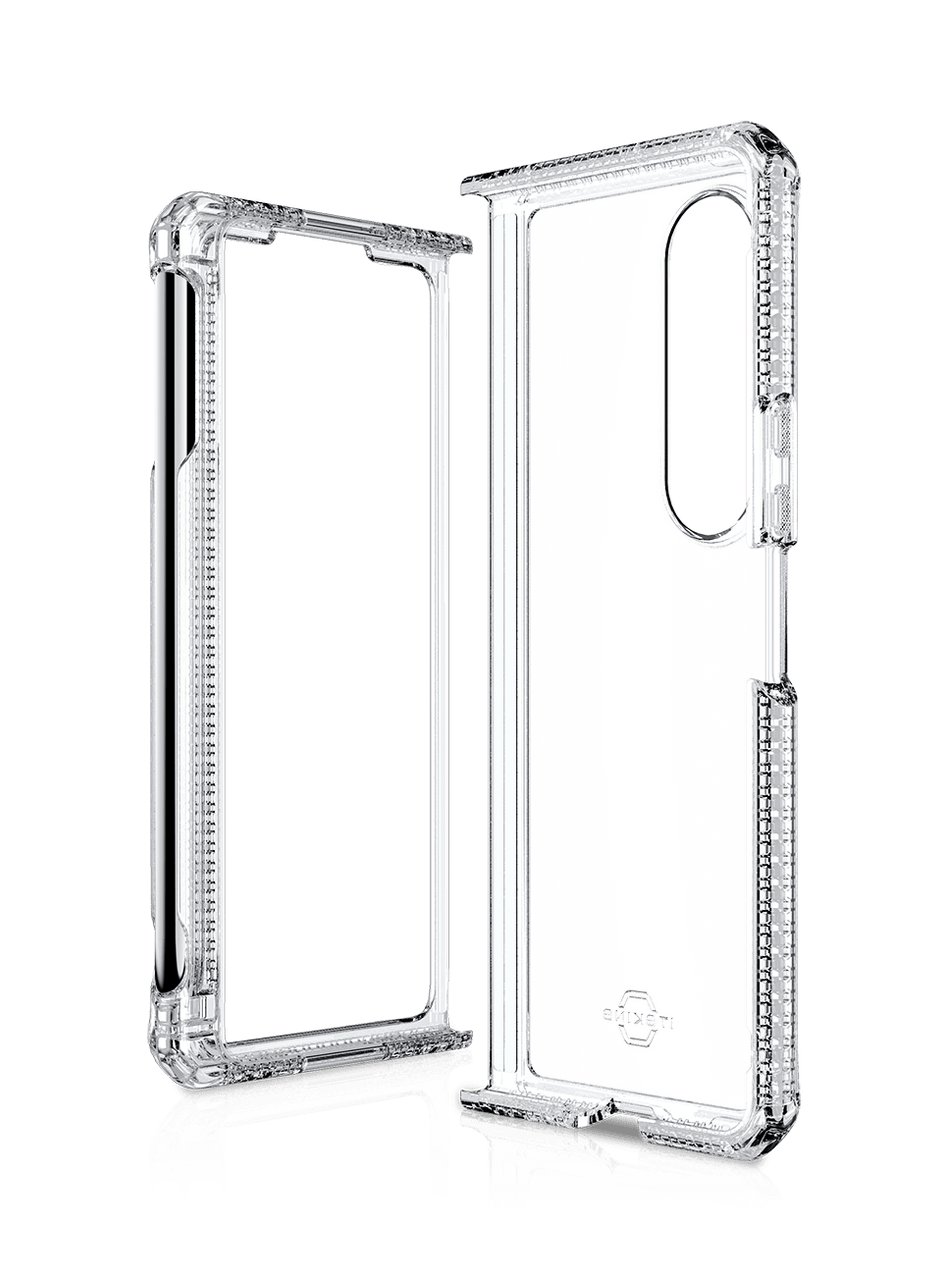 Itskins Hybrid Clear Case With Pen Holder For Samsung Galaxy Z Fold 4 - Transparent