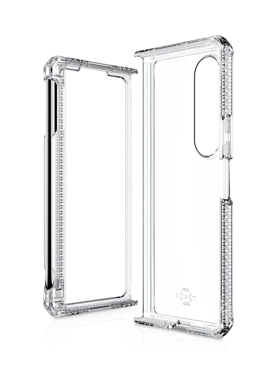 Itskins Hybrid ClearGalaxy Z Fold4 Case With Pen Holder - Transparent - Tashqila