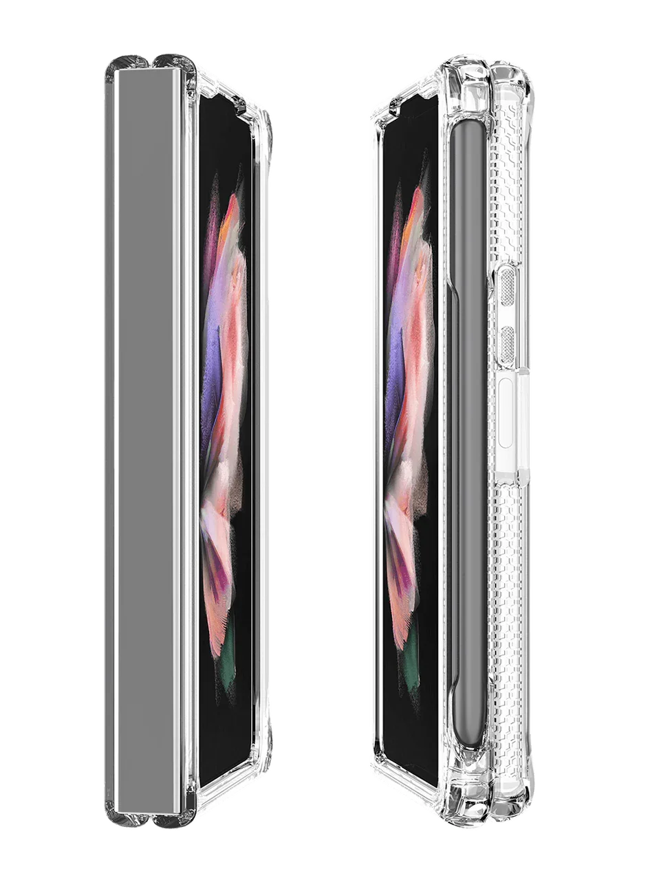 Itskins Hybrid ClearGalaxy Z Fold4 Case With Pen Holder - Transparent - Tashqila