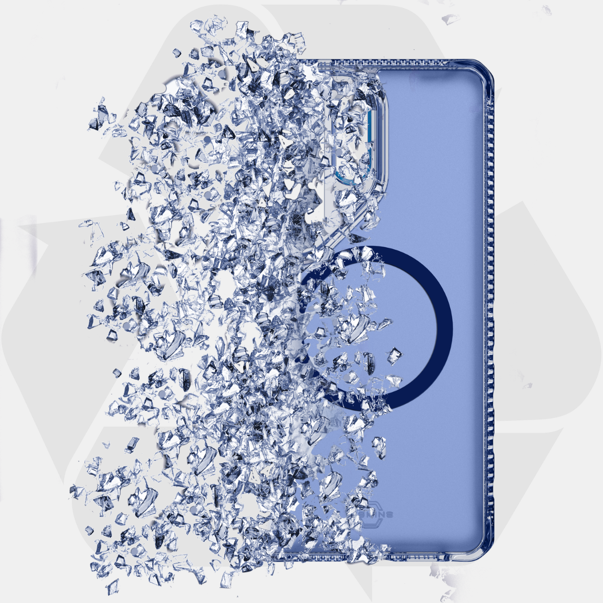 Samsung S26 Ultra, Itskins Hybrid Vapor Magsafe Case, Navy Blue