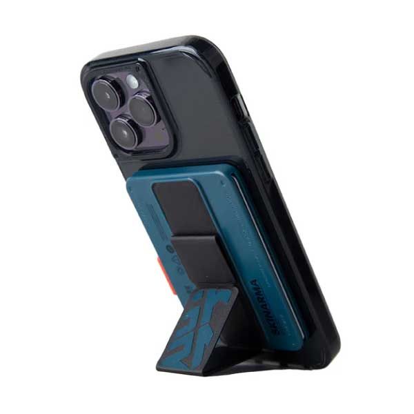 Skinarma Mirage Magnetic Cardholder With Grip-Stand-Blue