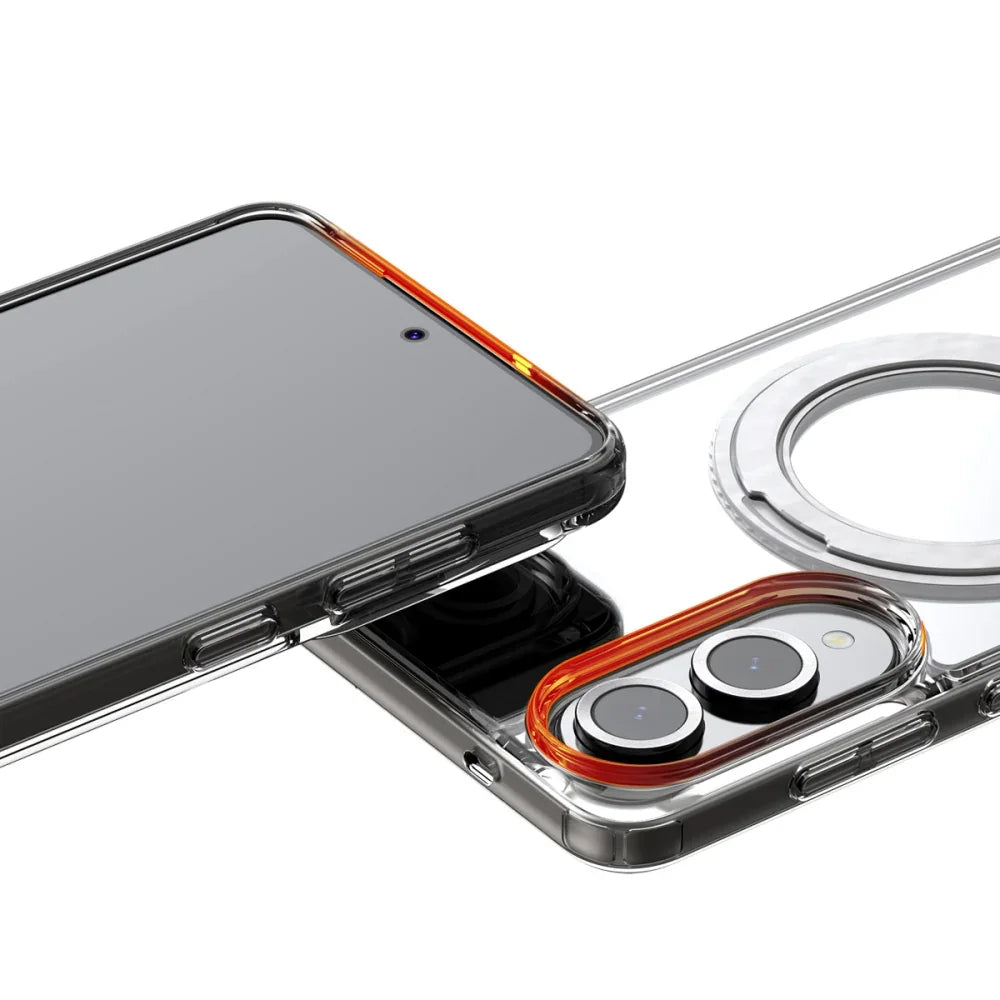 Samsung S25 Edge Araree Duple Stand Magsafe Case - Clear