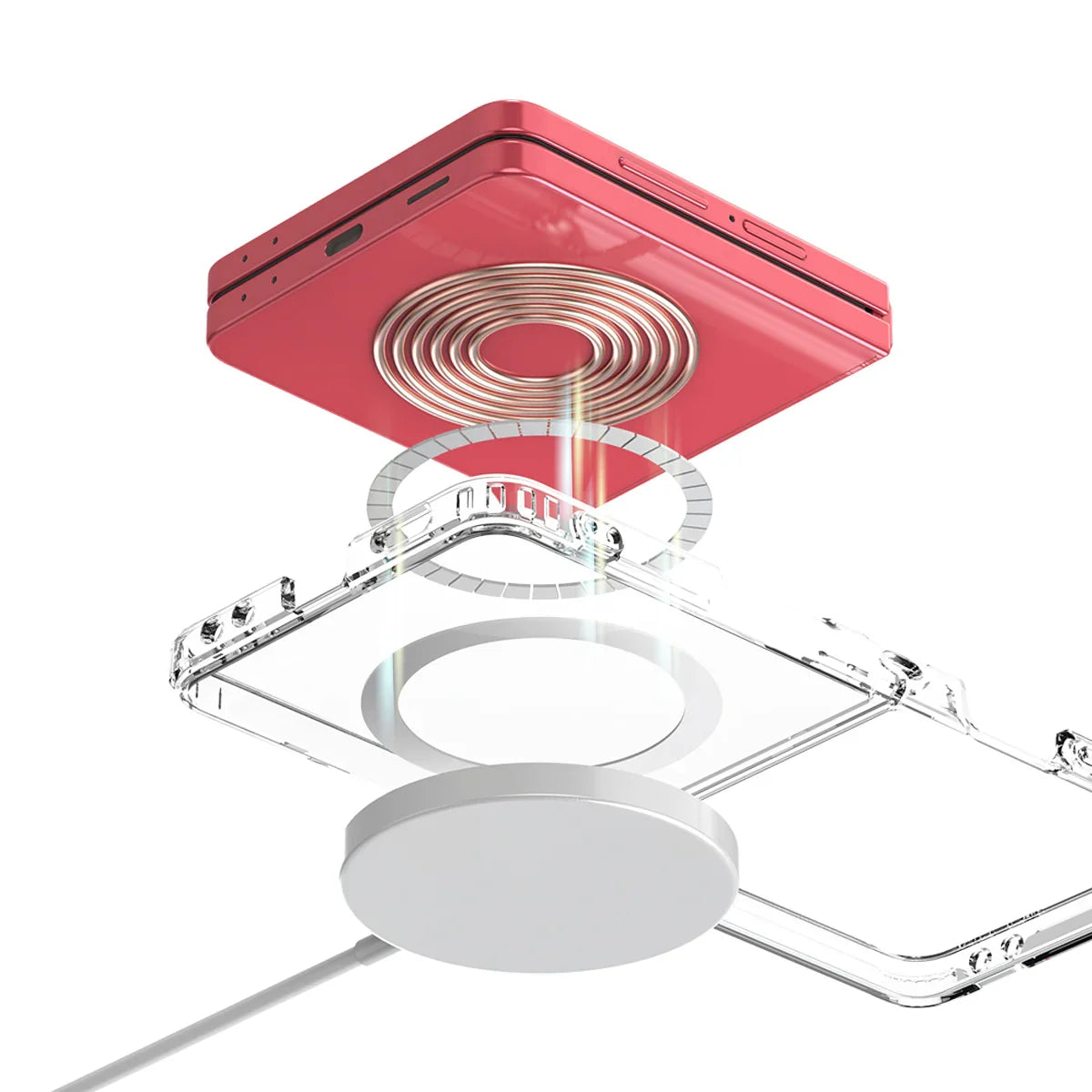 Samsung Z Flip7 Araree Duple Magsafe Case - Clear - Tashqila