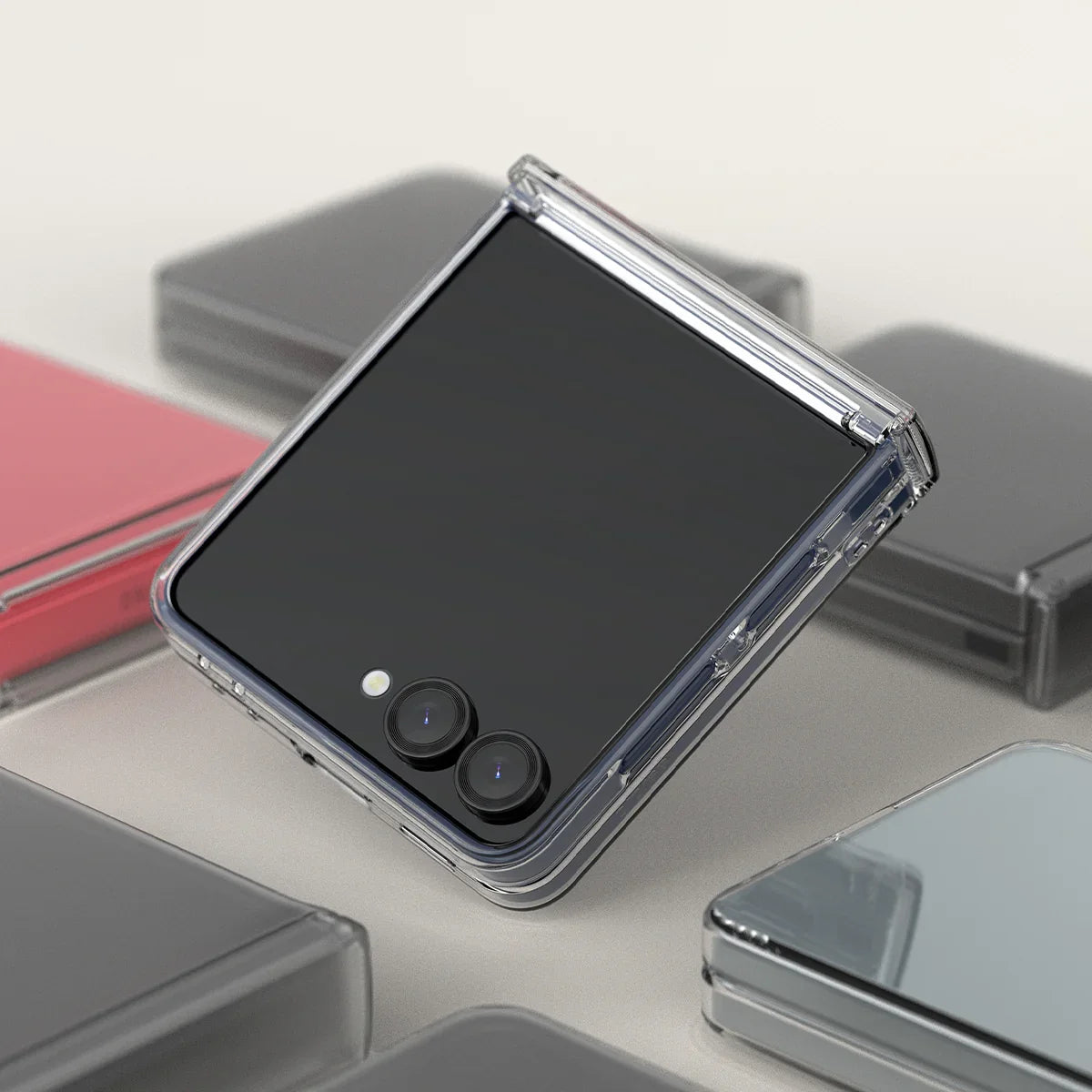 Samsung Z Flip7 Araree Nukin 360 Case - Clear - Tashqila