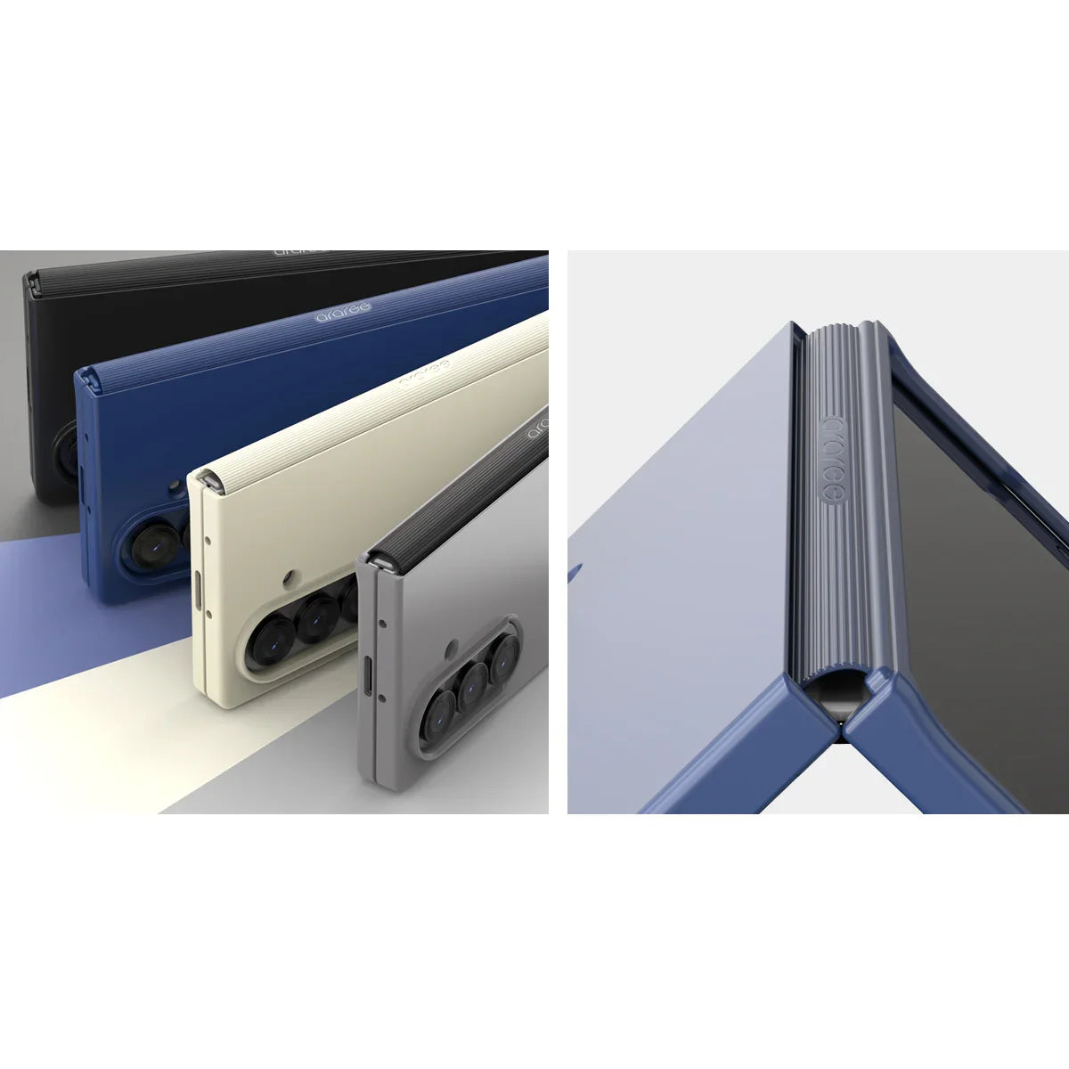 Samsung Z Fold7 Araree Aero Flex Magsafe Case - Navy - Tashqila
