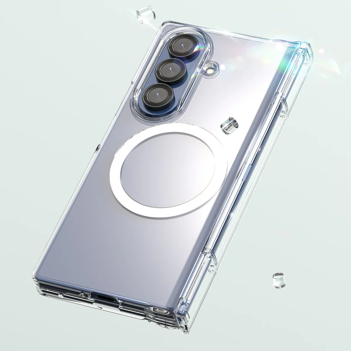 Samsung Z Fold7 Araree Nukin 360 Magsafe Case - Clear - Tashqila