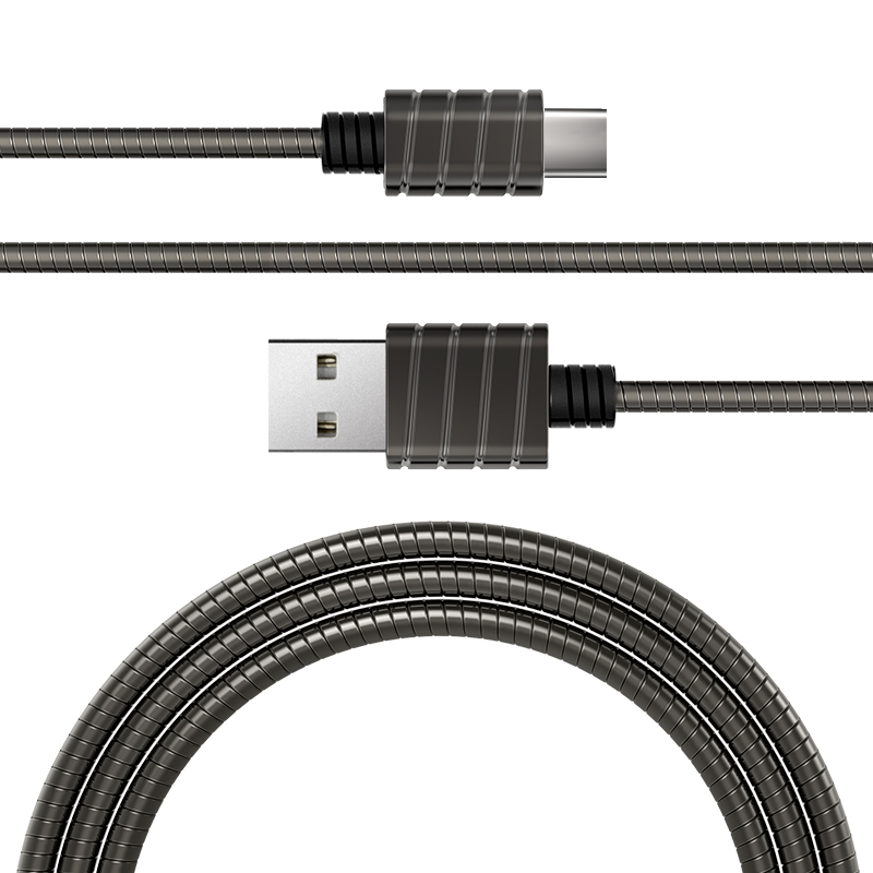 iWalk Metallic Type C Cable - 1Mtr - Gray