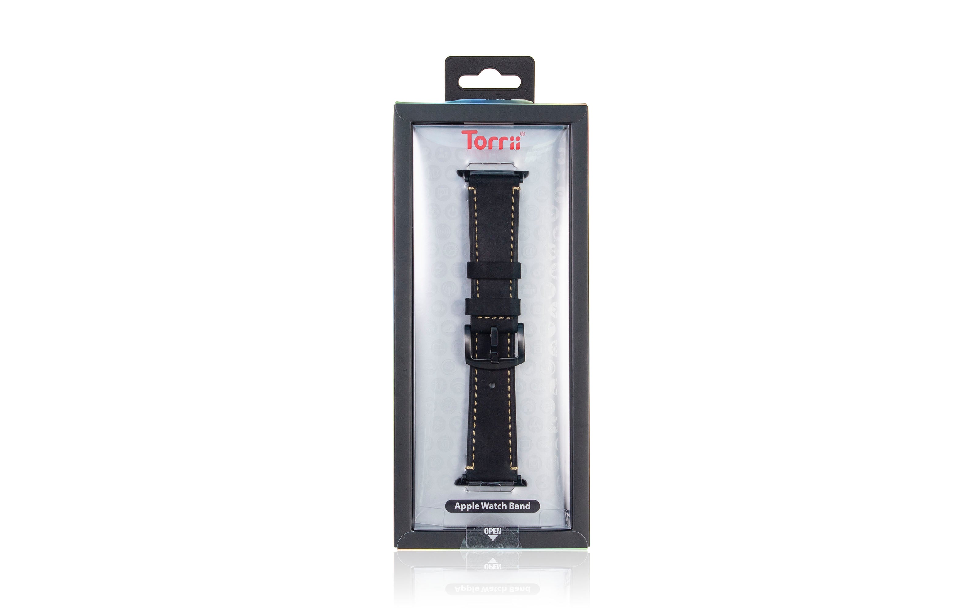 Torrii Watch 40/41/42 Mm Strap - Black Leather