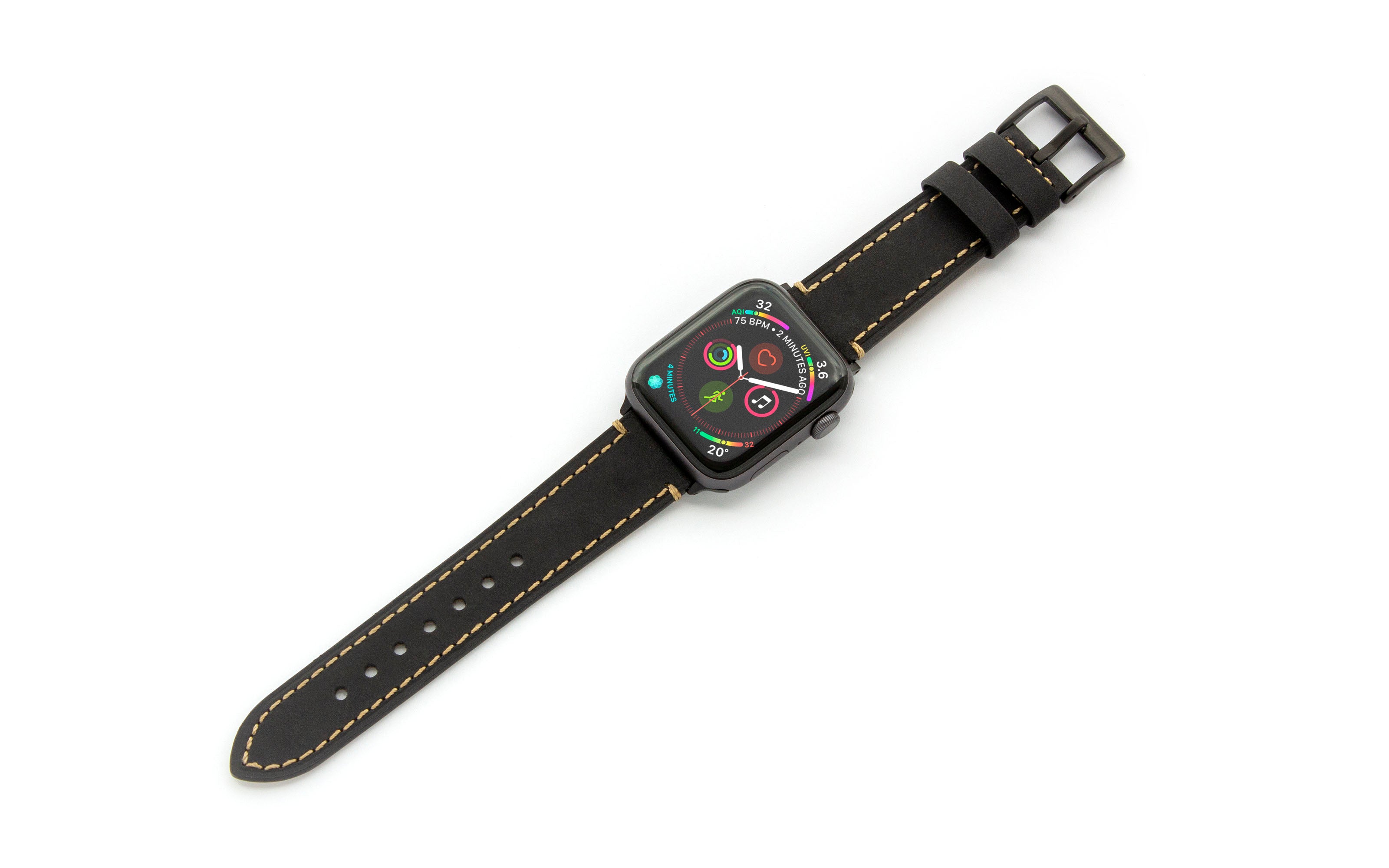 Torrii Watch 40/41/42 Mm Strap - Black Leather