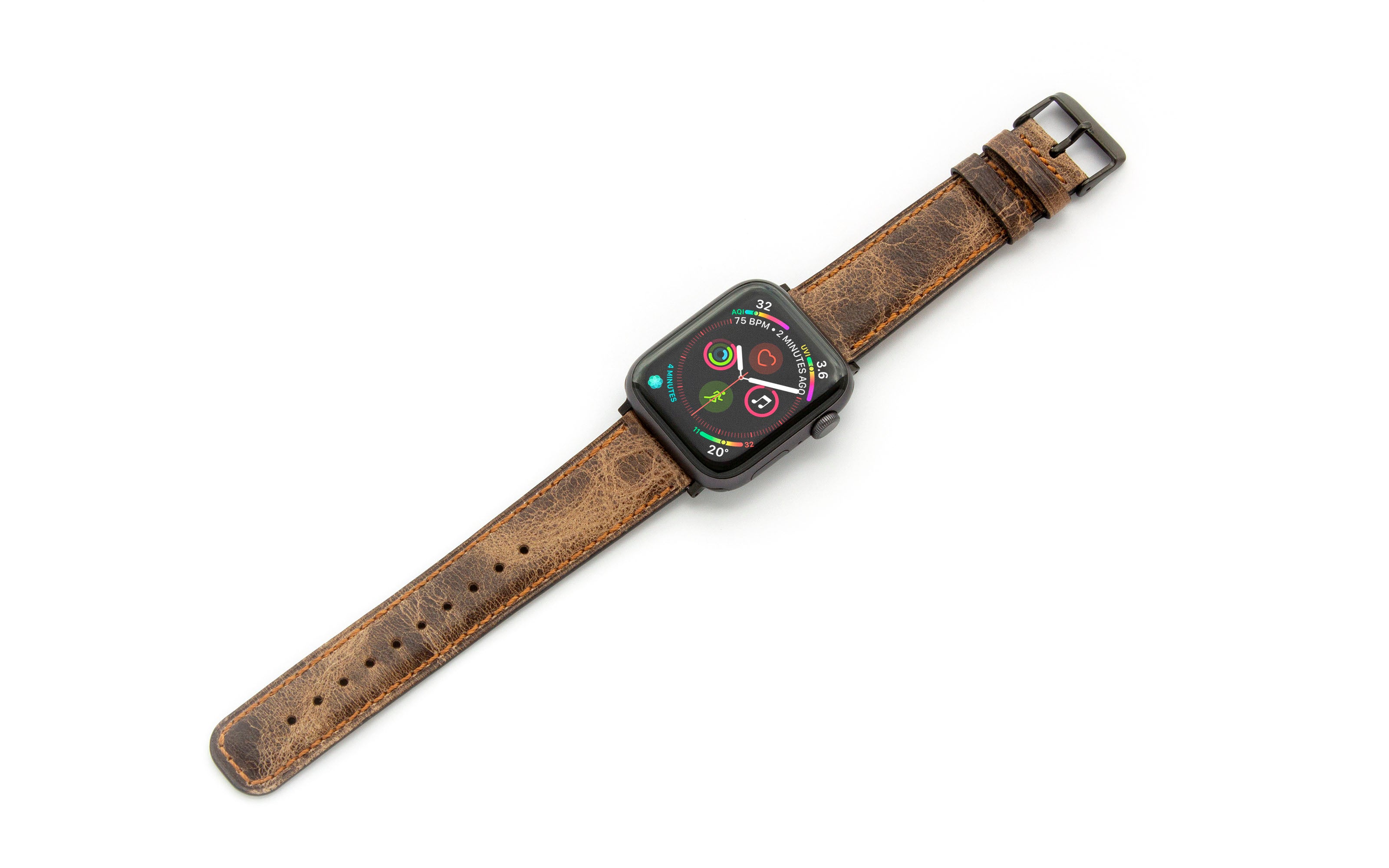 Torrii Watch 49/46/45/44 Mm - Dark Brown Leather