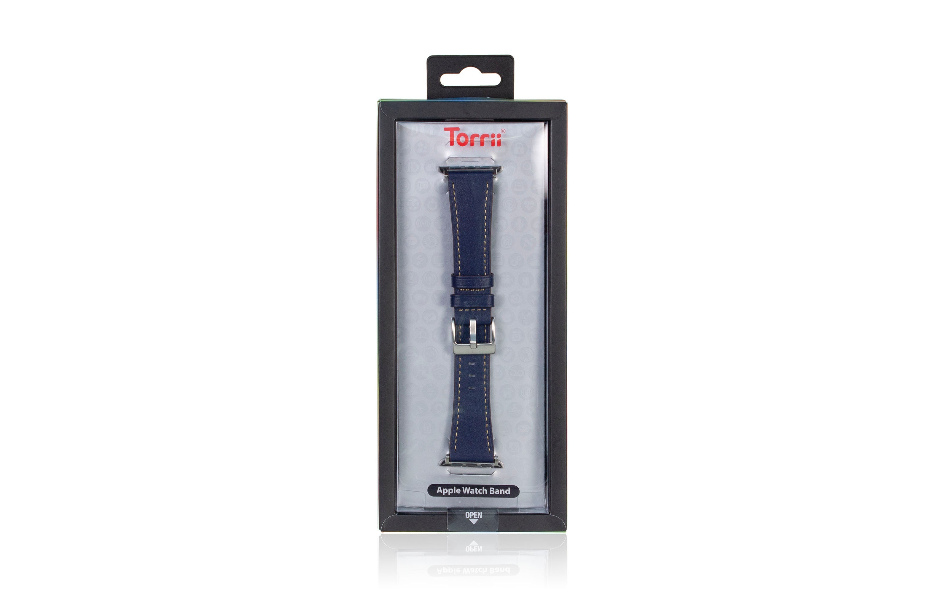 Torrii Watch 49/46/45/44 Mm - Dark Blue Leather