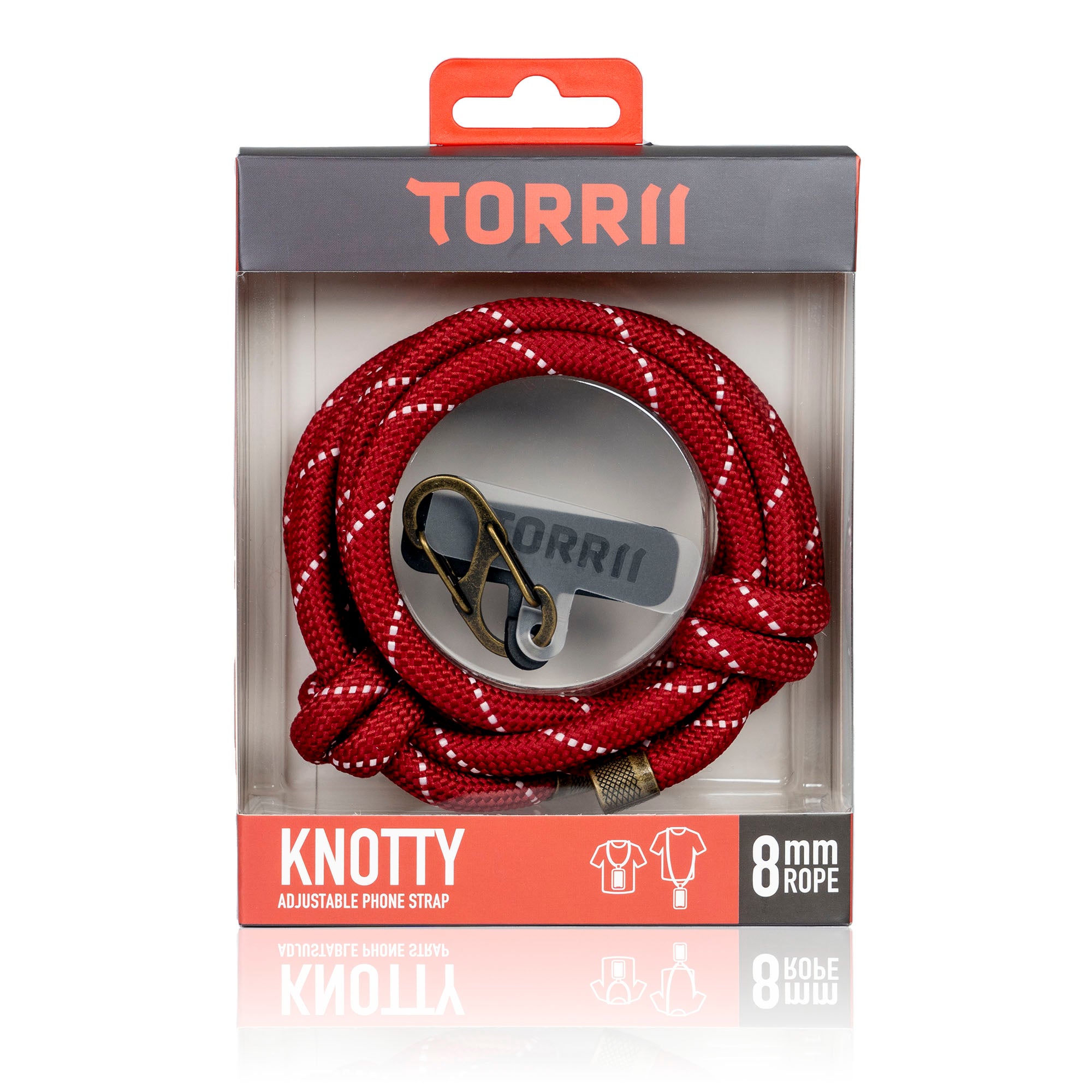 Torrii Knotty 8mm Strap - Raspberry