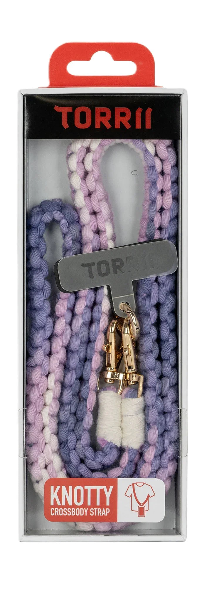 Torrii Knotty Braided Crossbody Strap – Purple - Tashqila