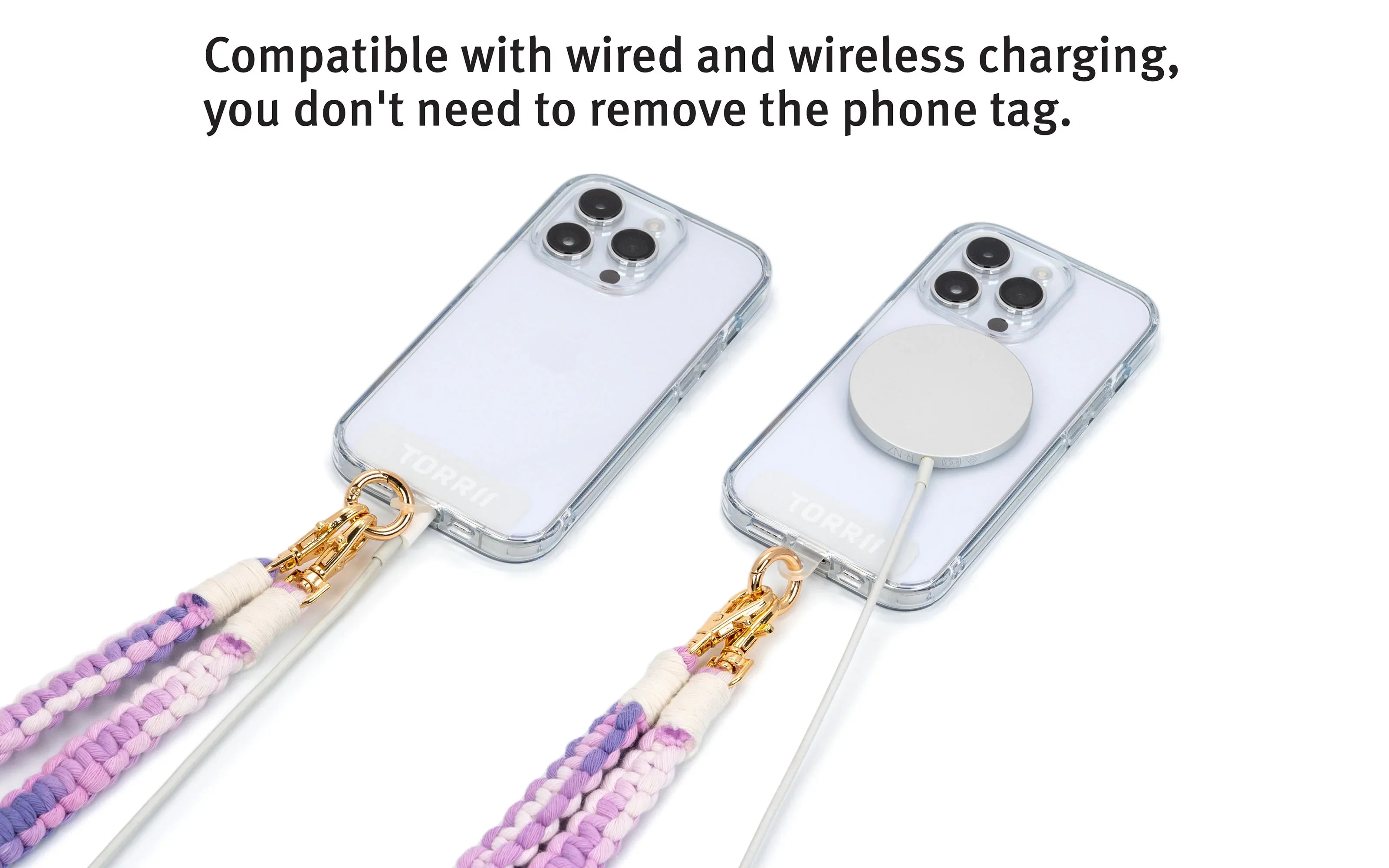 Torrii Knotty Braided Crossbody Strap – Purple - Tashqila