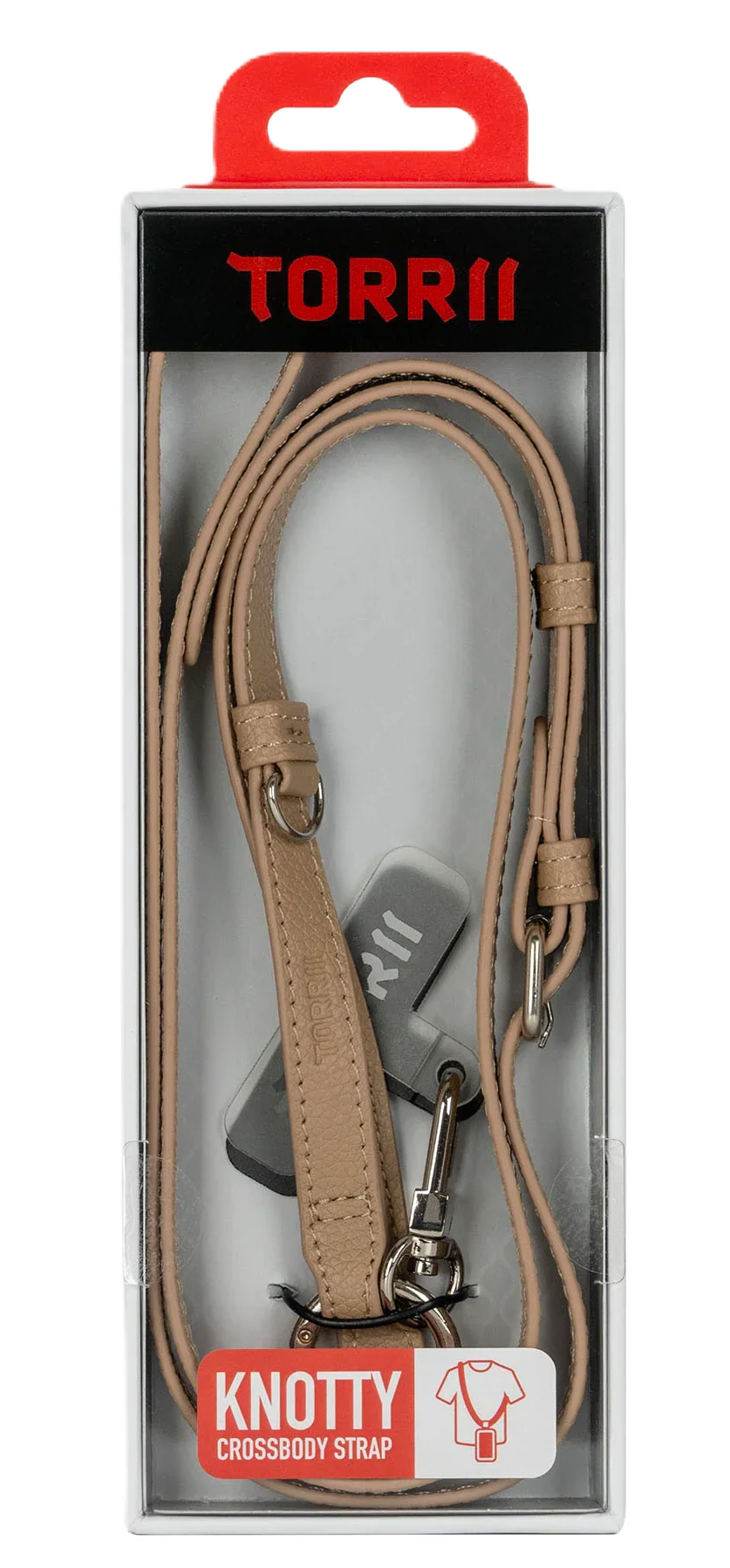 Torrii Knotty Leather Crossbody Strap – Khaki - Tashqila