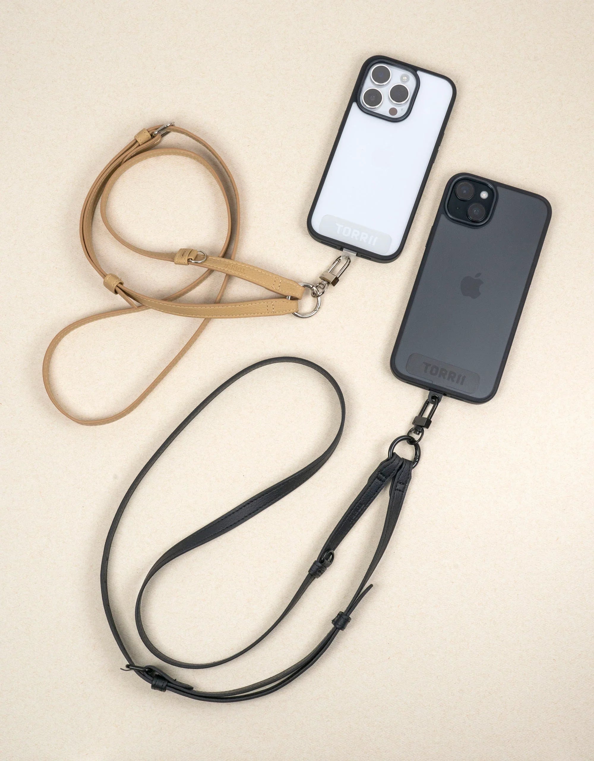 Torrii Knotty Leather Crossbody Strap – Khaki - Tashqila
