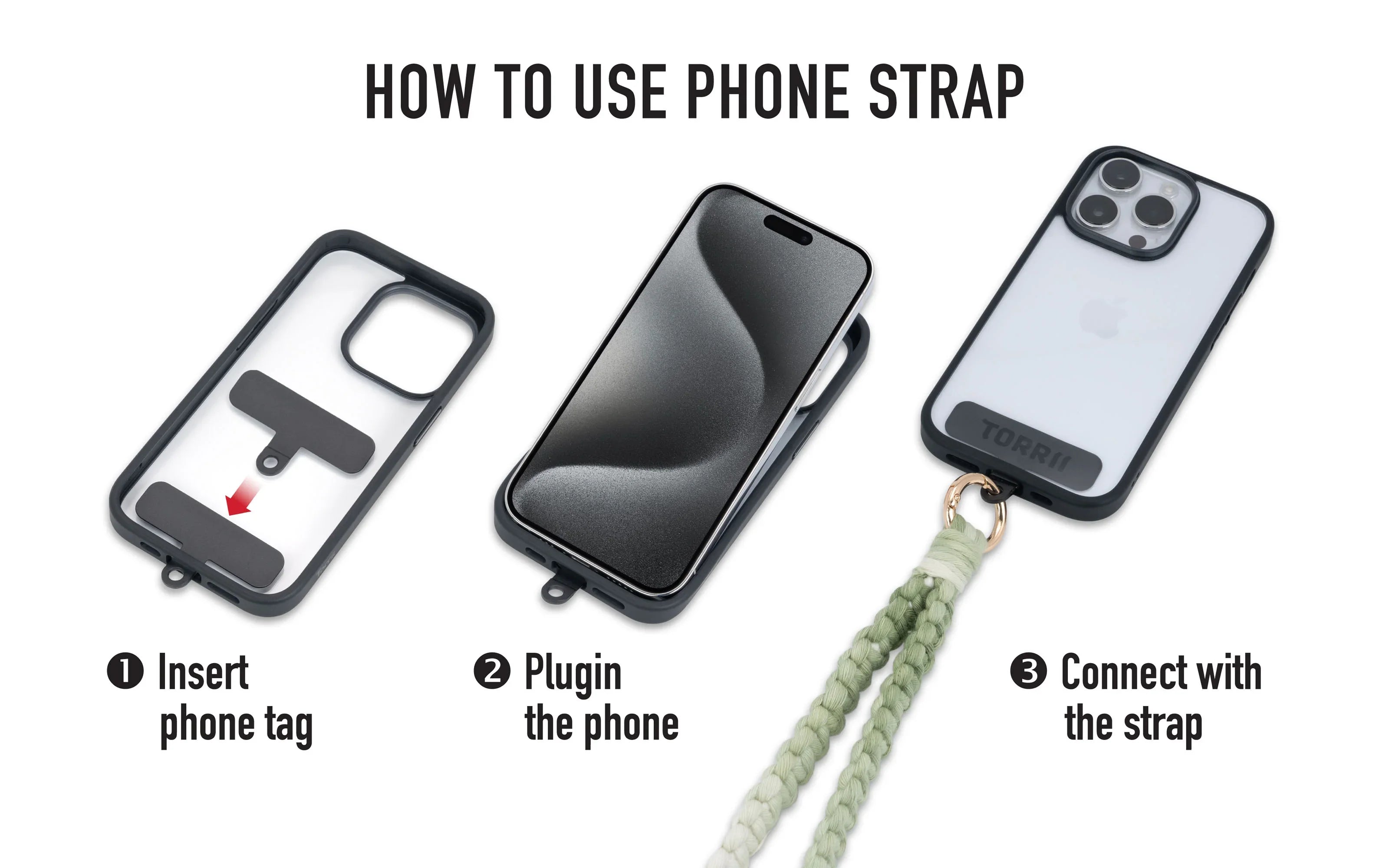 Torrii Knotty Braided Wrist Strap – Green - Tashqila