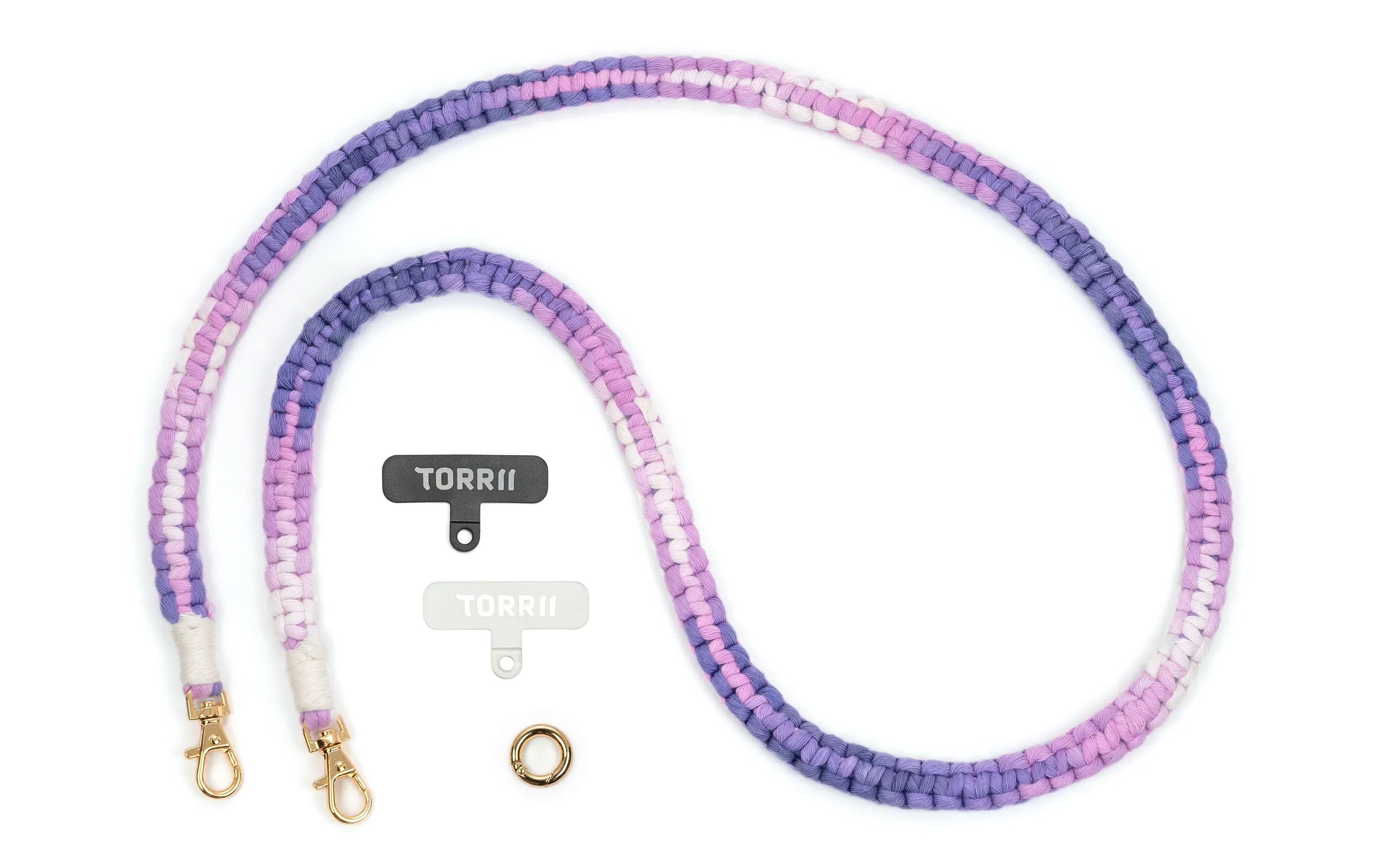 Torrii Knotty Braided Crossbody Strap – Purple - Tashqila