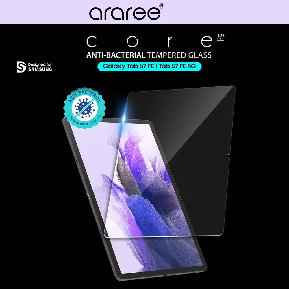 Araree Sub Core Glass For Samsung Tab S7 FE - Clear - Tashqila