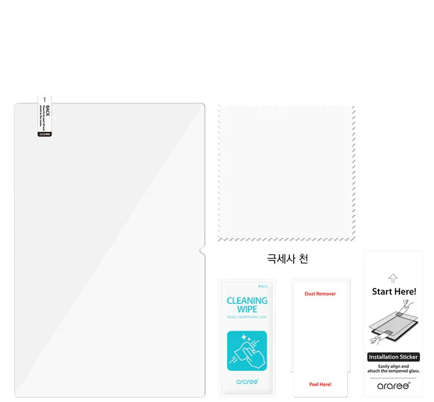 Araree Sub Core Glass For Samsung Tab S8 Plus / S9 Plus - Clear - Tashqila